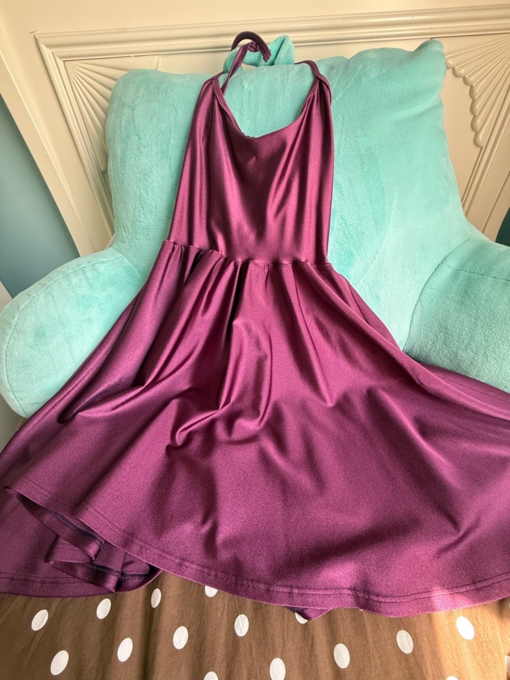 American Apparel Plum Skater Dress - Picture 2 of 3